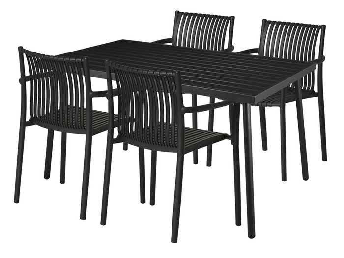 Trädgårdsstol Wien Svart Sunlife